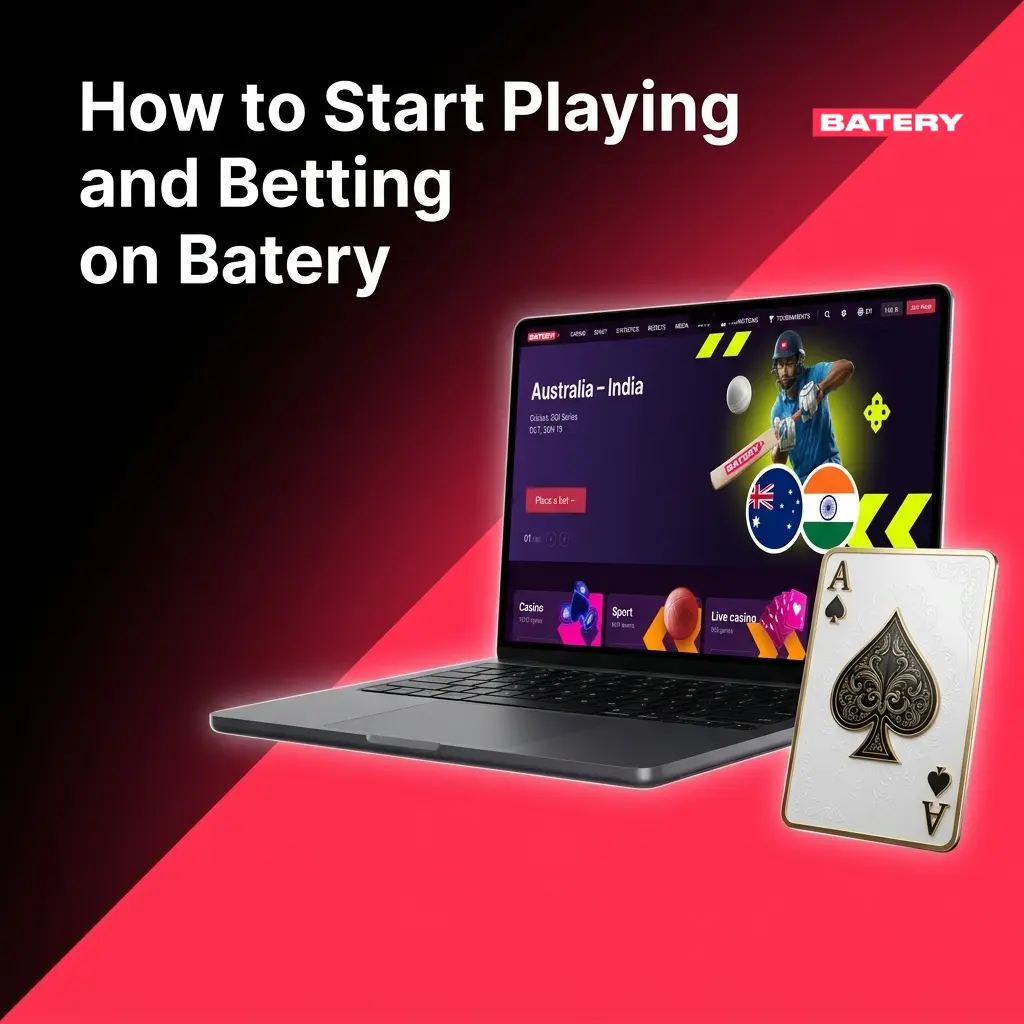 Step-by-step guide to registering and betting on Batery with UPI deposits and welcome bonus up to ₹1,50,000